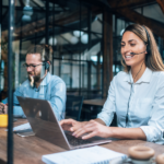 3 different types of IT service providers blog image of a lady typing on a computer